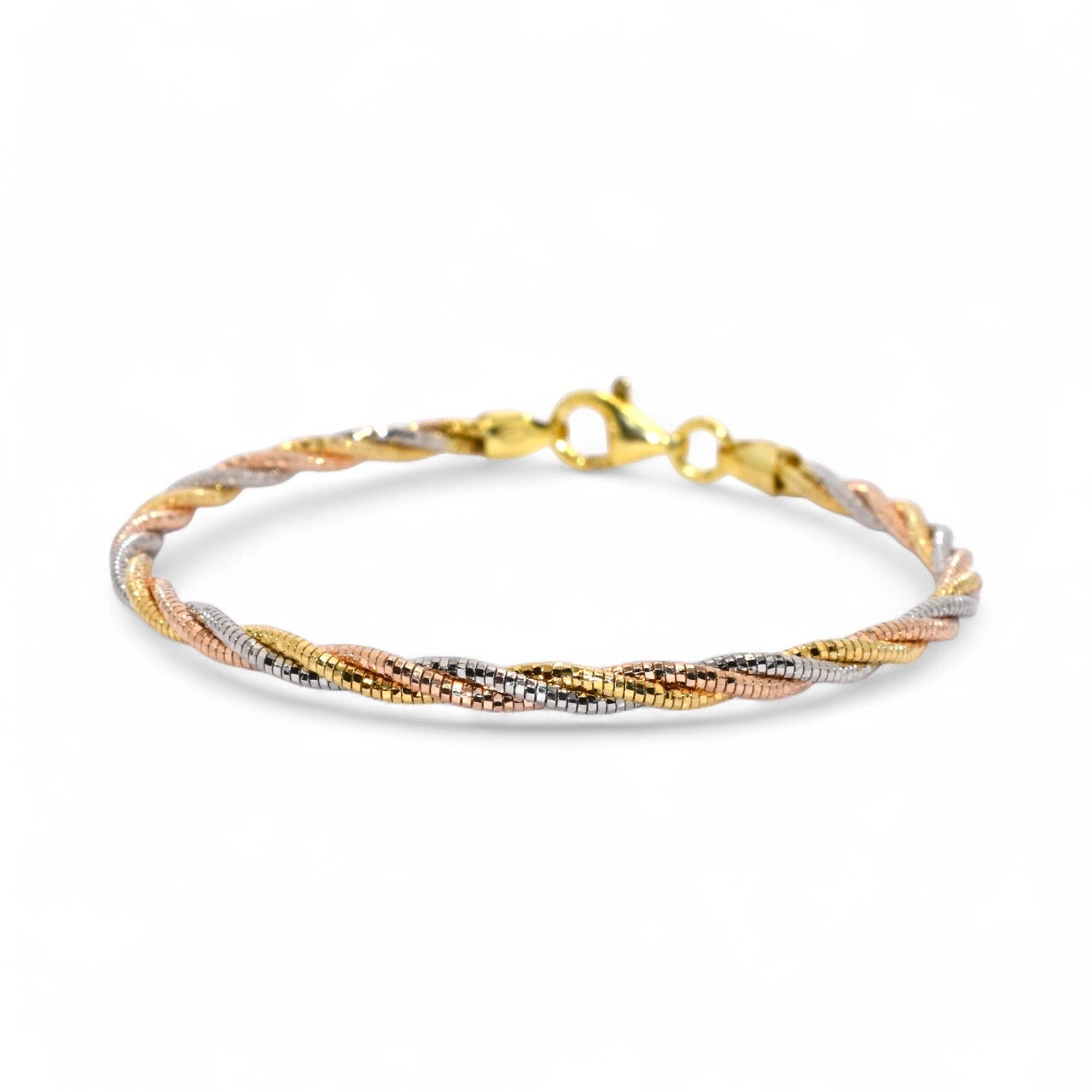 Triple Tone Italian Bracelet