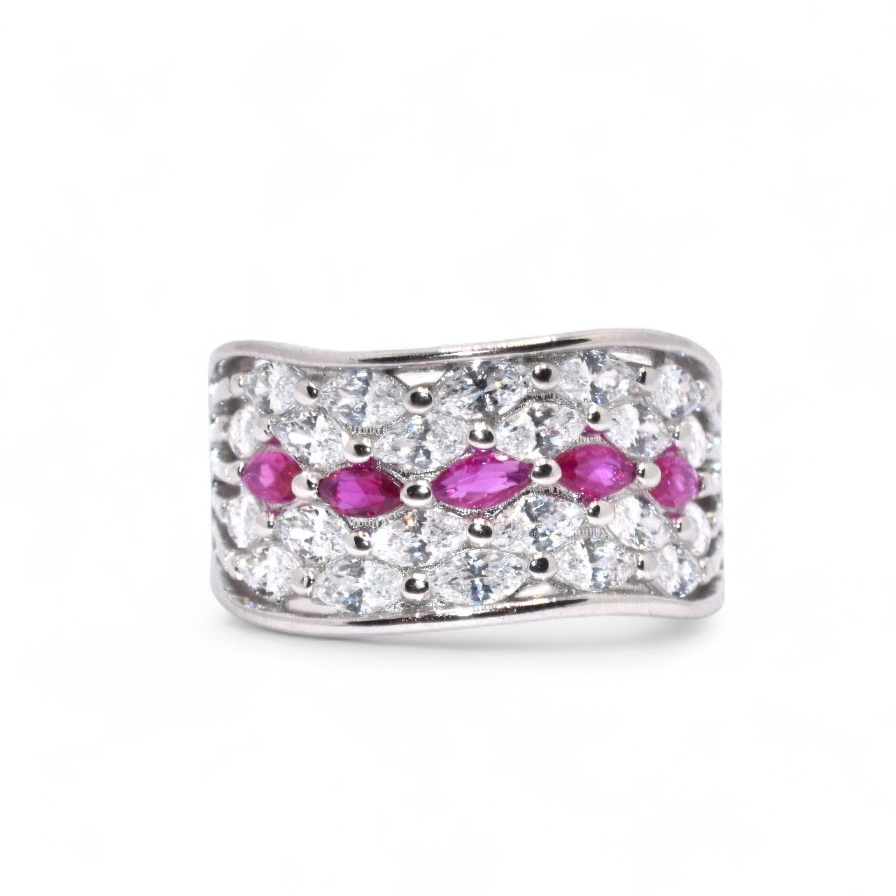 Luna Ruby Coloured Ring