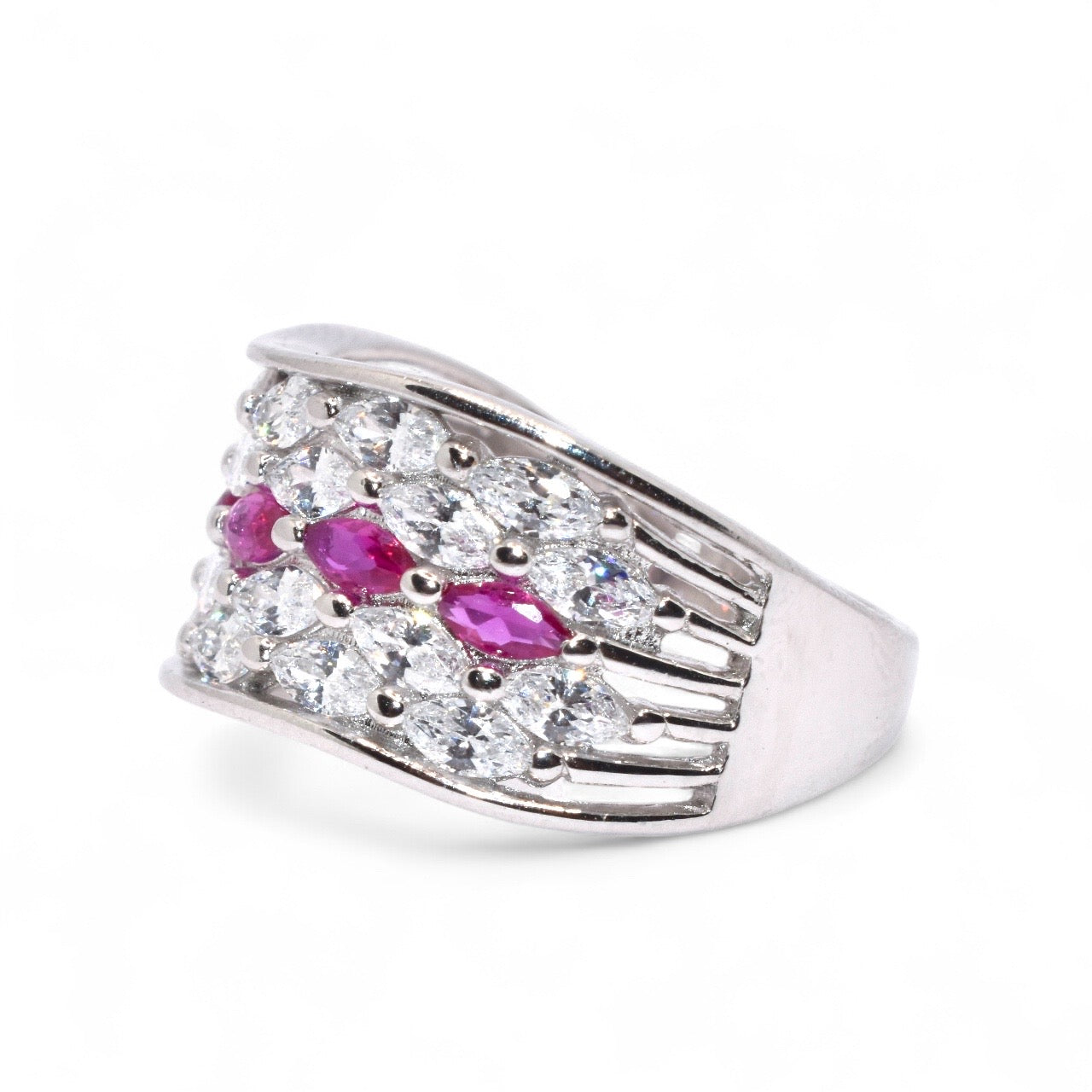 Luna Ruby Coloured Ring