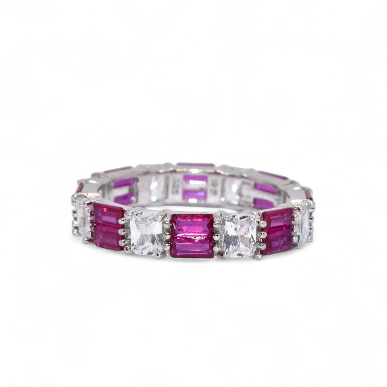 Gianna Ruby Coloured Band Ring