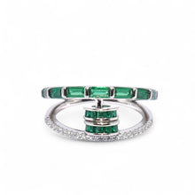 Aurora Emerald Cut Ring