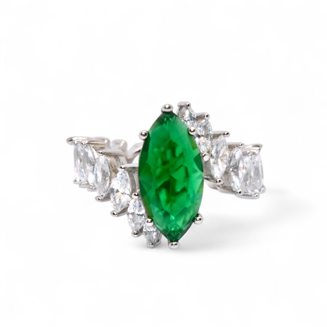 Allegra Emerald Coloured Ring