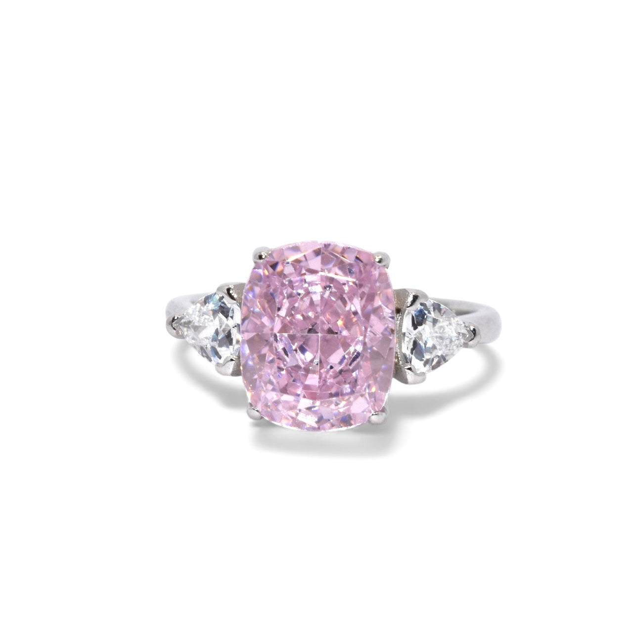 Sofia Pink Coloured Oval Ring