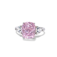 Sofia Pink Coloured Oval Ring