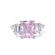 Olena Pink Coloured Oval Ring