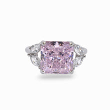 Anna Pink Coloured Cushion Cut Ring