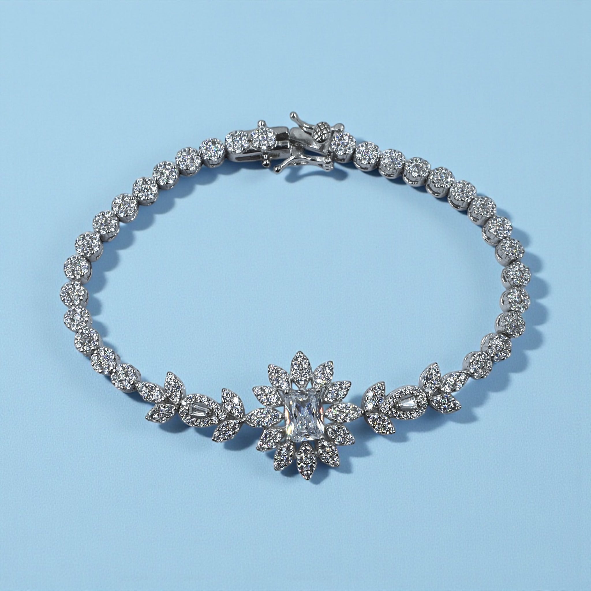 Nadia Emerald Cut Bracelet