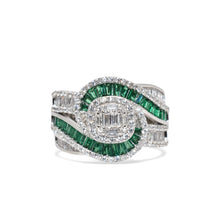 Emerald Coloured Marbella Ring